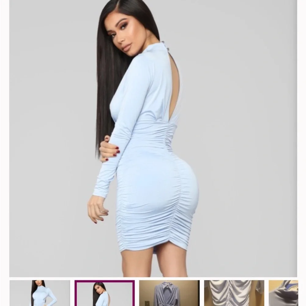 Blue winter night out dress Fashion Nova - Picture 2 of 2
